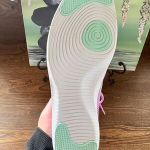 Nike Women's Pink Sneakers with Mint Accents